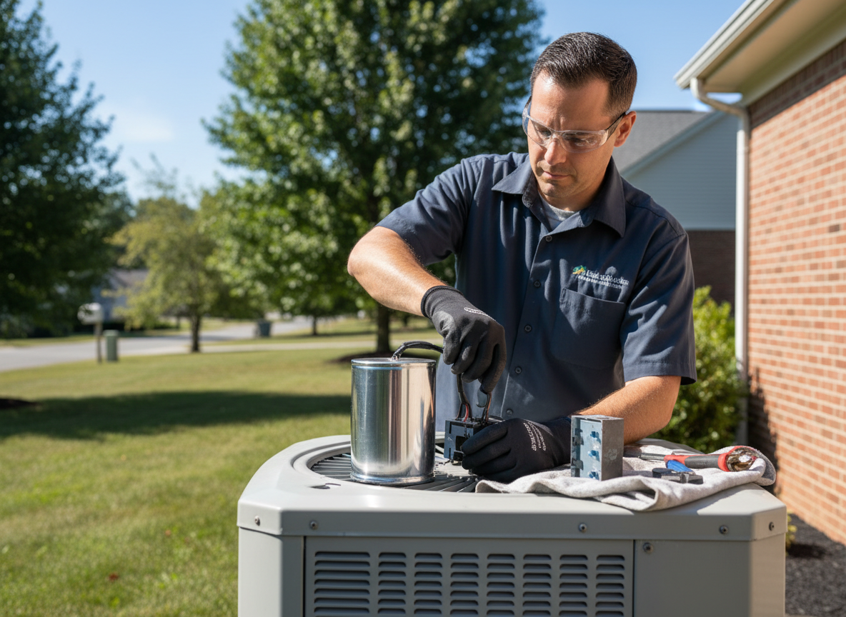 AC Capacitor & Contactor Replacement in Plumsteadville, PA