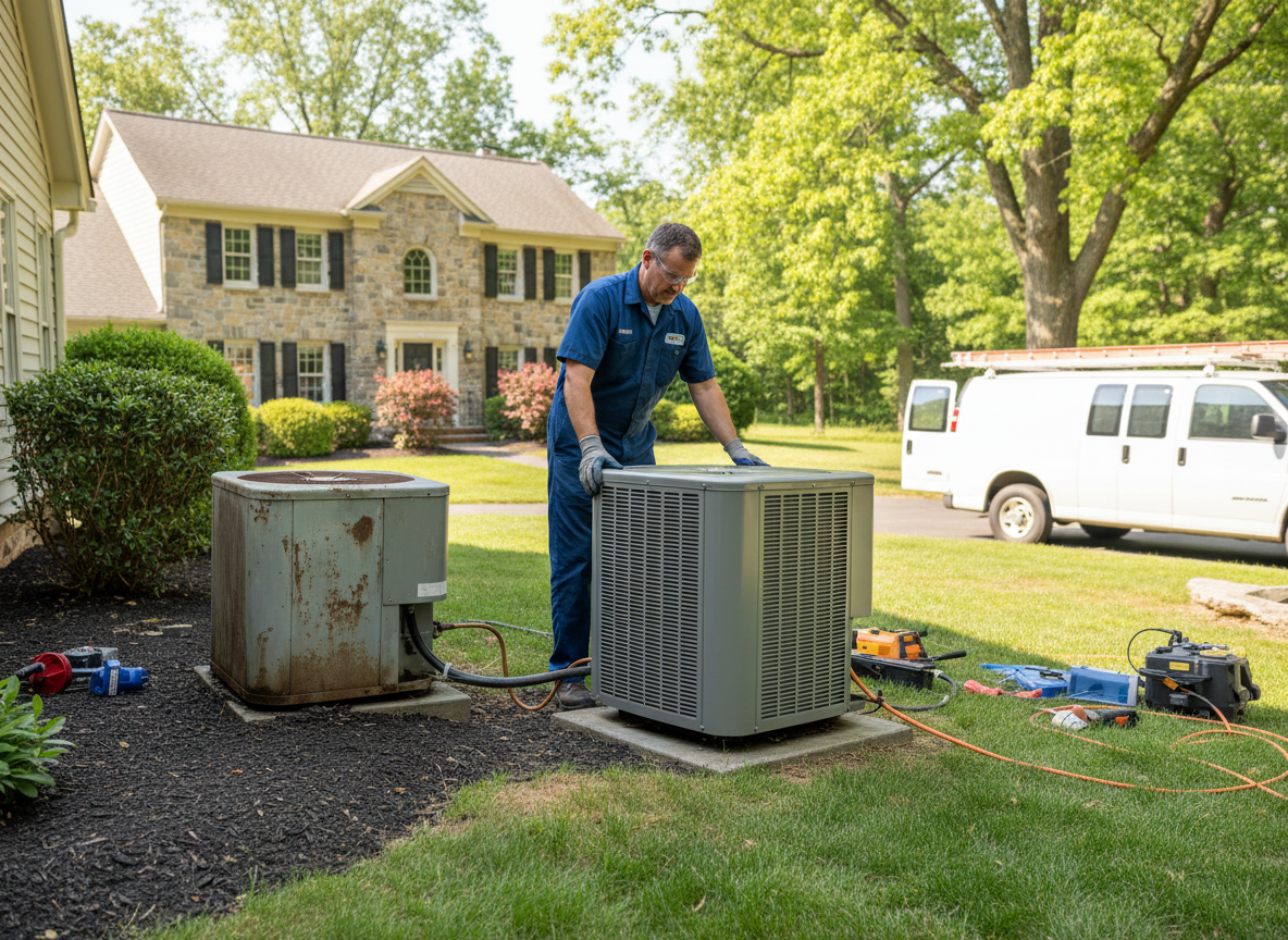 AC Replacement in Plumsteadville, PA
